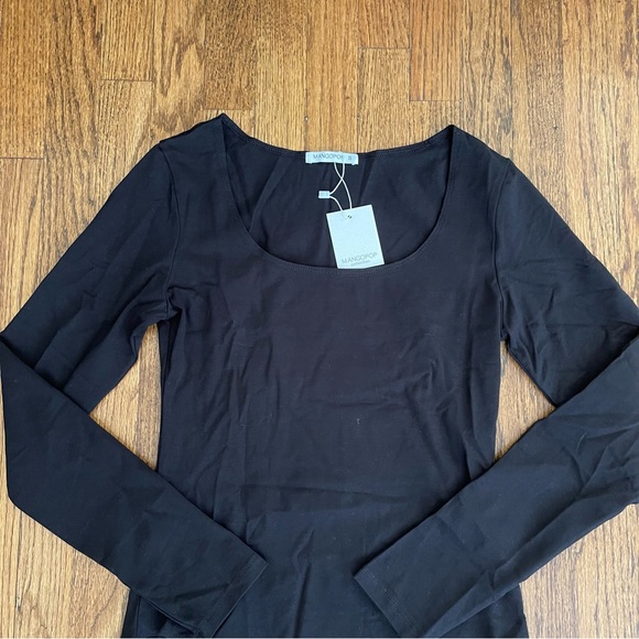 Long Sleeve Scoop Neck Tunic Tee - Picture 8 of 14